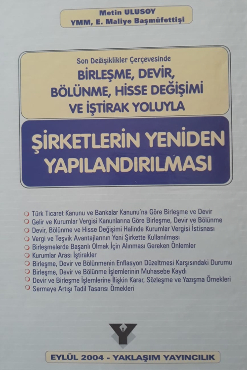 Şirketlerin Yeniden Yapılandırılması